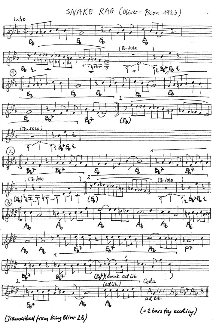 snake rag leadsheet – book us for your next 20s or gatsby event